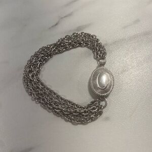 Vintage Avon Silver Chain Bracelet